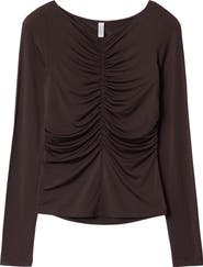& Other Stories Ruched Top