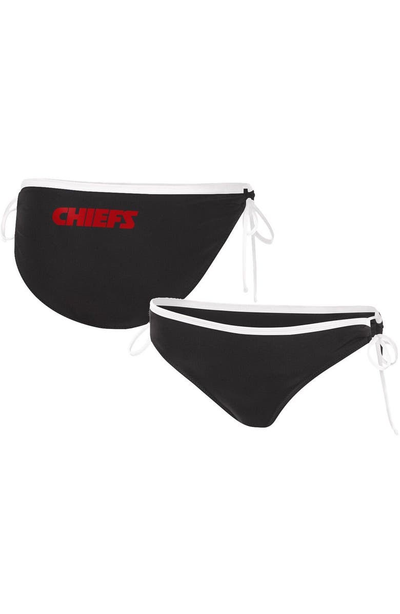 G-III 4HER BY CARL BANKS Women's G-III 4Her by Carl Banks Black Kansas City Chiefs Perfect Match Bikini Bottom, Main, color, 
