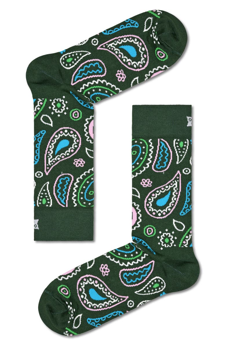 Happy Socks Assorted 4-Pack Vintage Pattern Socks Gift Box, Alternate, color,