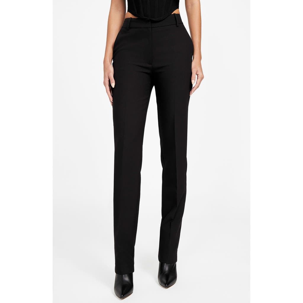 Marciano Dalia Mid Rise Slim Chinos In Black