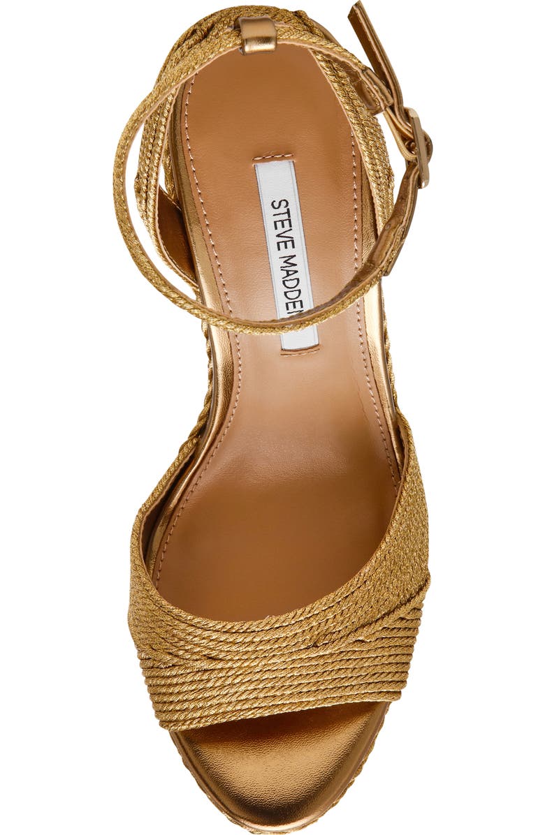 Steve Madden Devin Ankle Strap Wedge Sandal, Alternate, color,