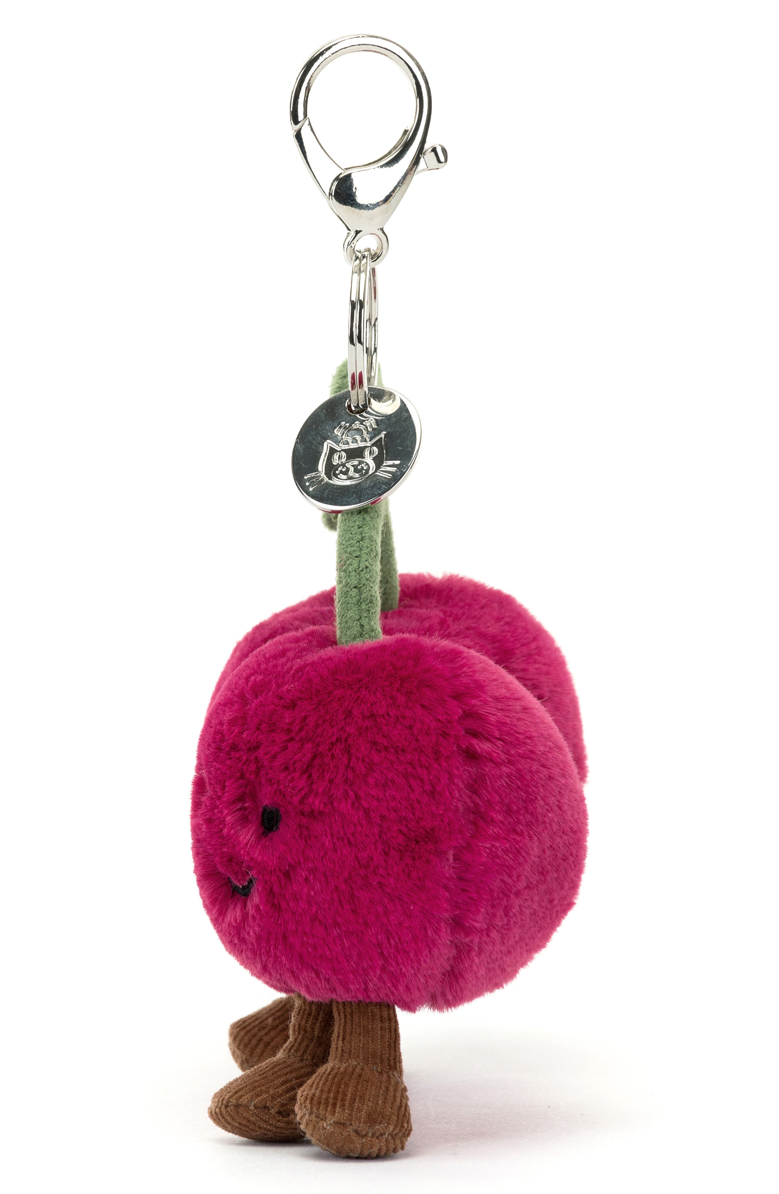 Amuseables Cherries Bag Charm, Alternate, color, RED