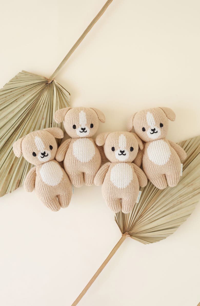 cuddle+kind Baby Puppy Stuffed Animal, Alternate, color, Brown