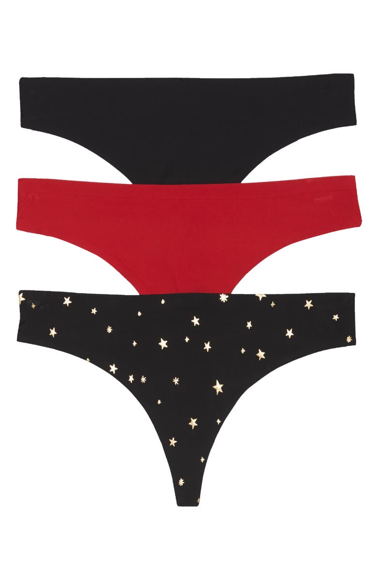 Honeydew Intimates Skinz 3-Pack Thong, Main, color, 