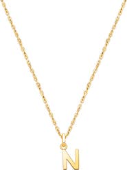 Tiny Blessings 14K Gold Modern Initial 12-14" Necklace
