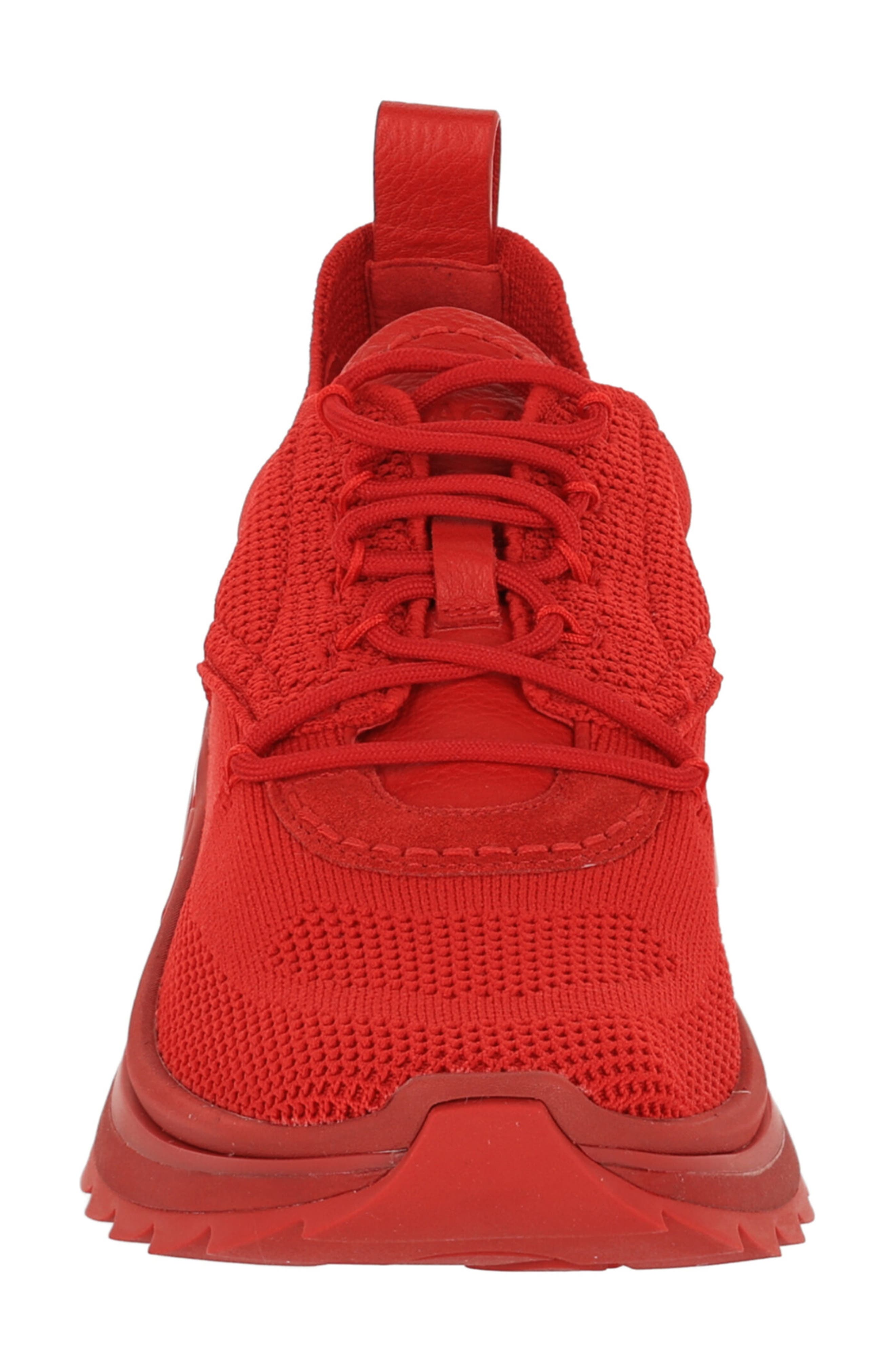 FERRAGAMO Nima Knit Sneaker, Alternate, color, Red
