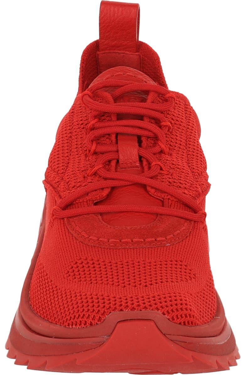 FERRAGAMO Nima Knit Sneaker, Alternate, color, Red
