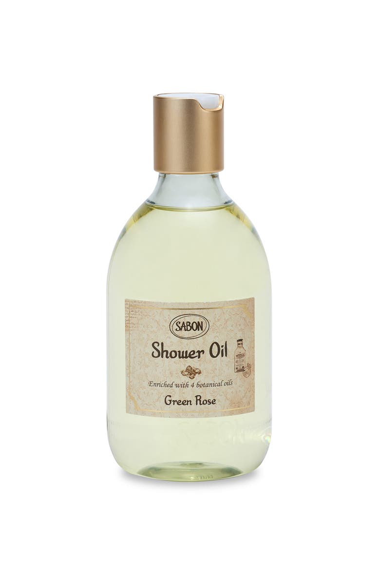 SABON Shower Oil Green Rose, Main, color, 300 Ml