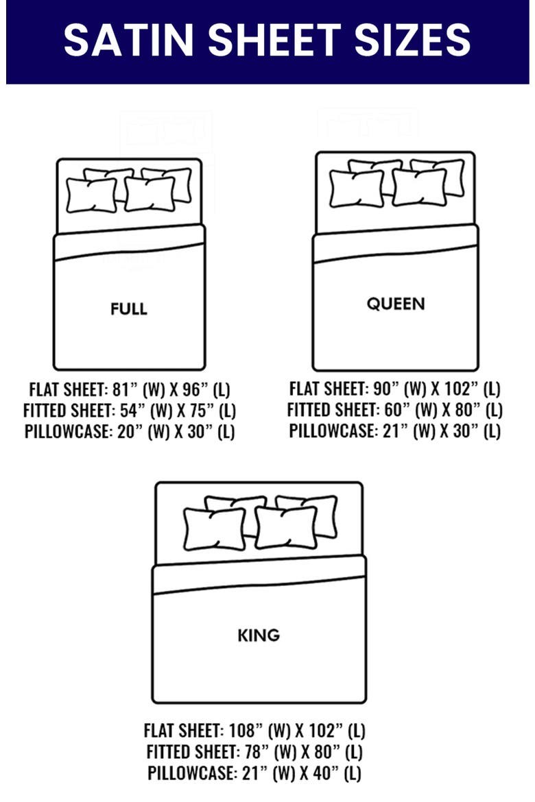 Satin Sheet Set, Alternate, color, CHOCOLATE
