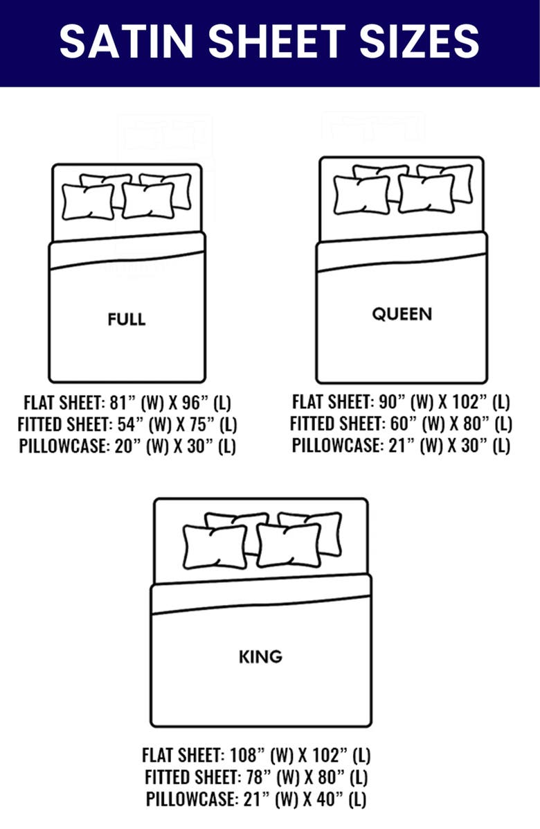 Luxury Home Satin Sheet Set, Alternate, color, Chocolate