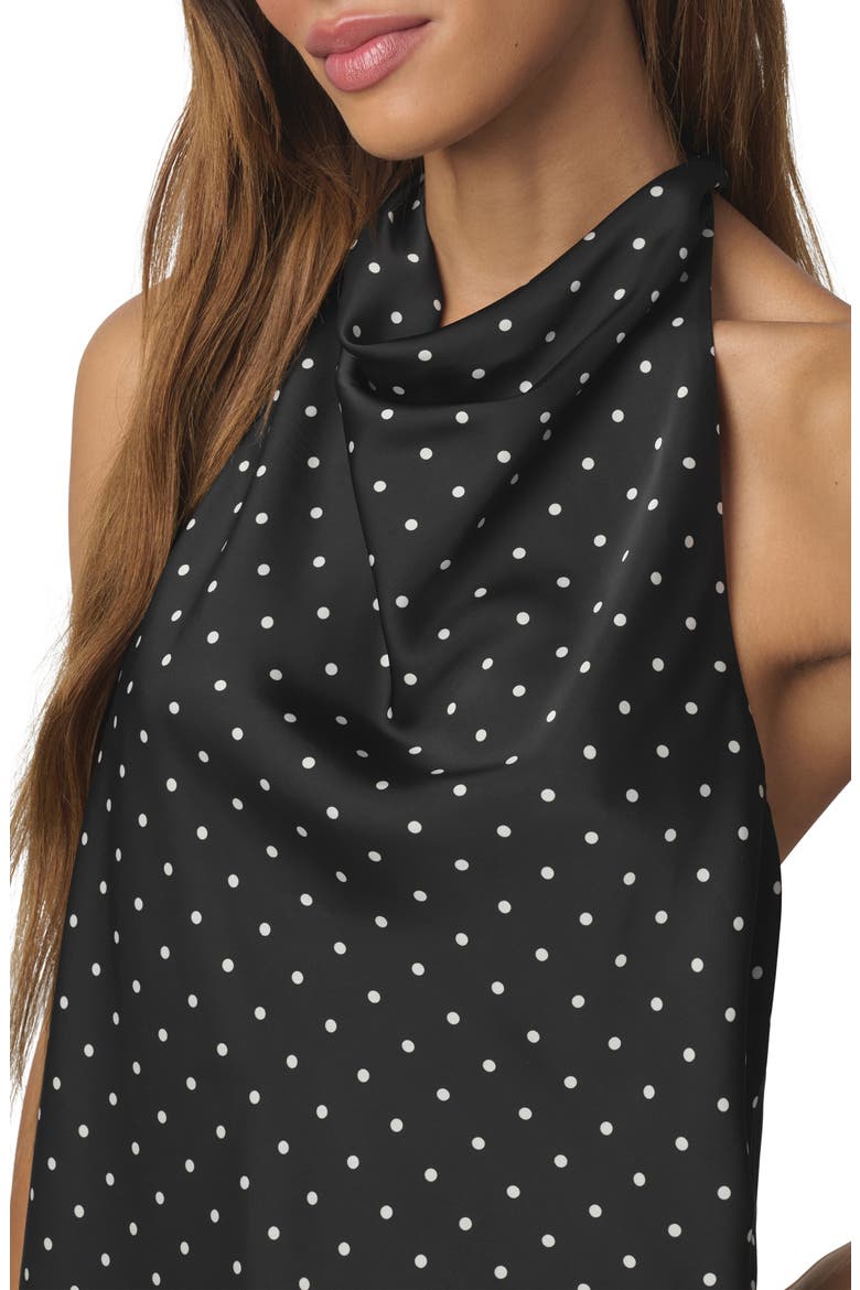 The Ines Halter Top, Alternate, color, BLACK POLKA DOT