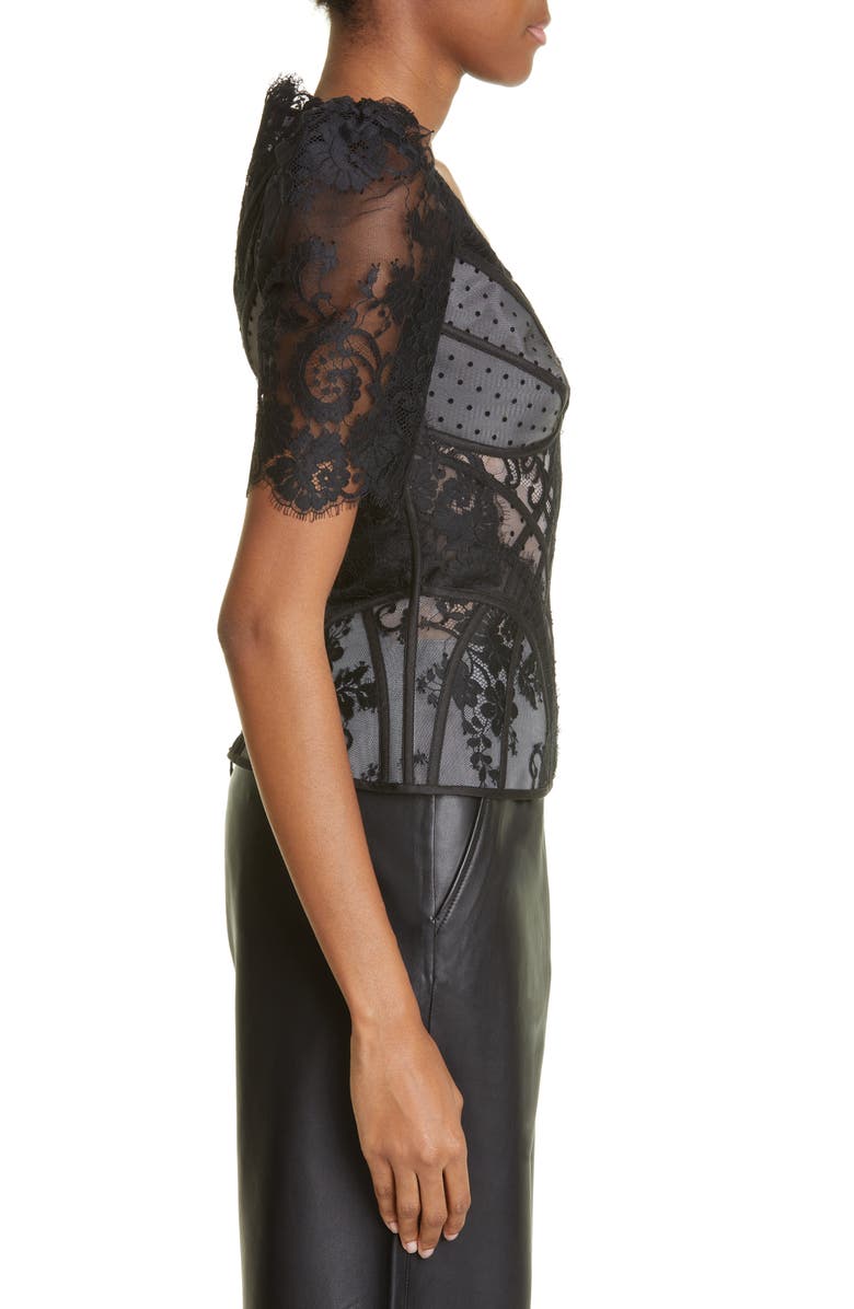 Zimmermann Zimmerman Dancer Lace Puff Sleeve Blouse, Alternate, color, 