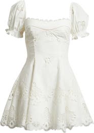 HOUSE OF CB Lavina Cotton Broderie A-Line Dress