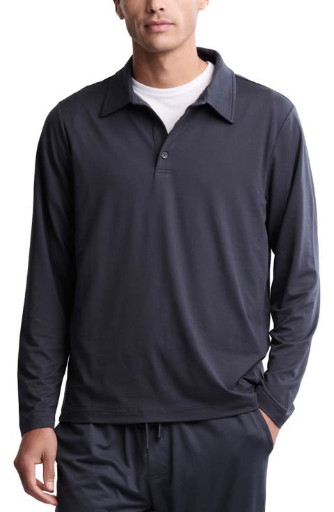 Malibu Collection® Butterchic Long Sleeve Polo