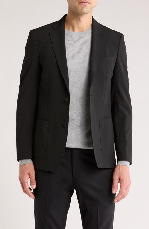Mini Seersucker Two-Button Sport Coat
