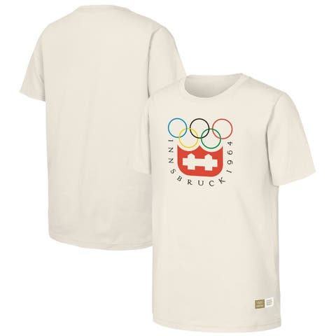 Men's  Natural 1964 Innsbruck Games Olympic Heritage T-Shirt