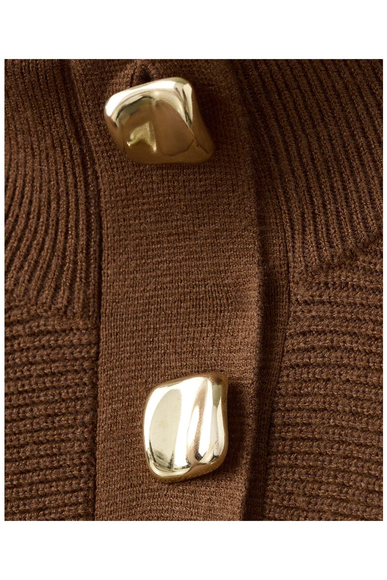 Uptown Polo Sweater, Alternate, color, BROWN