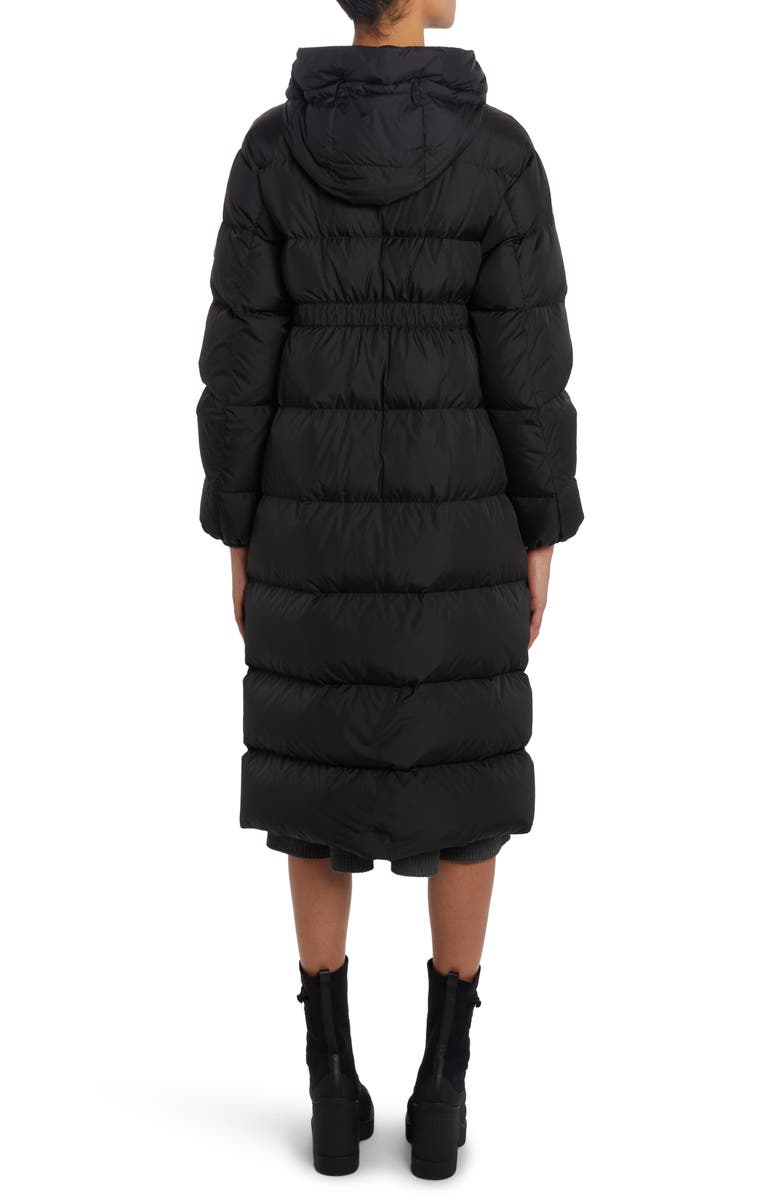 Moncler Parnaiba Hooded Down Coat, Alternate, color, Black