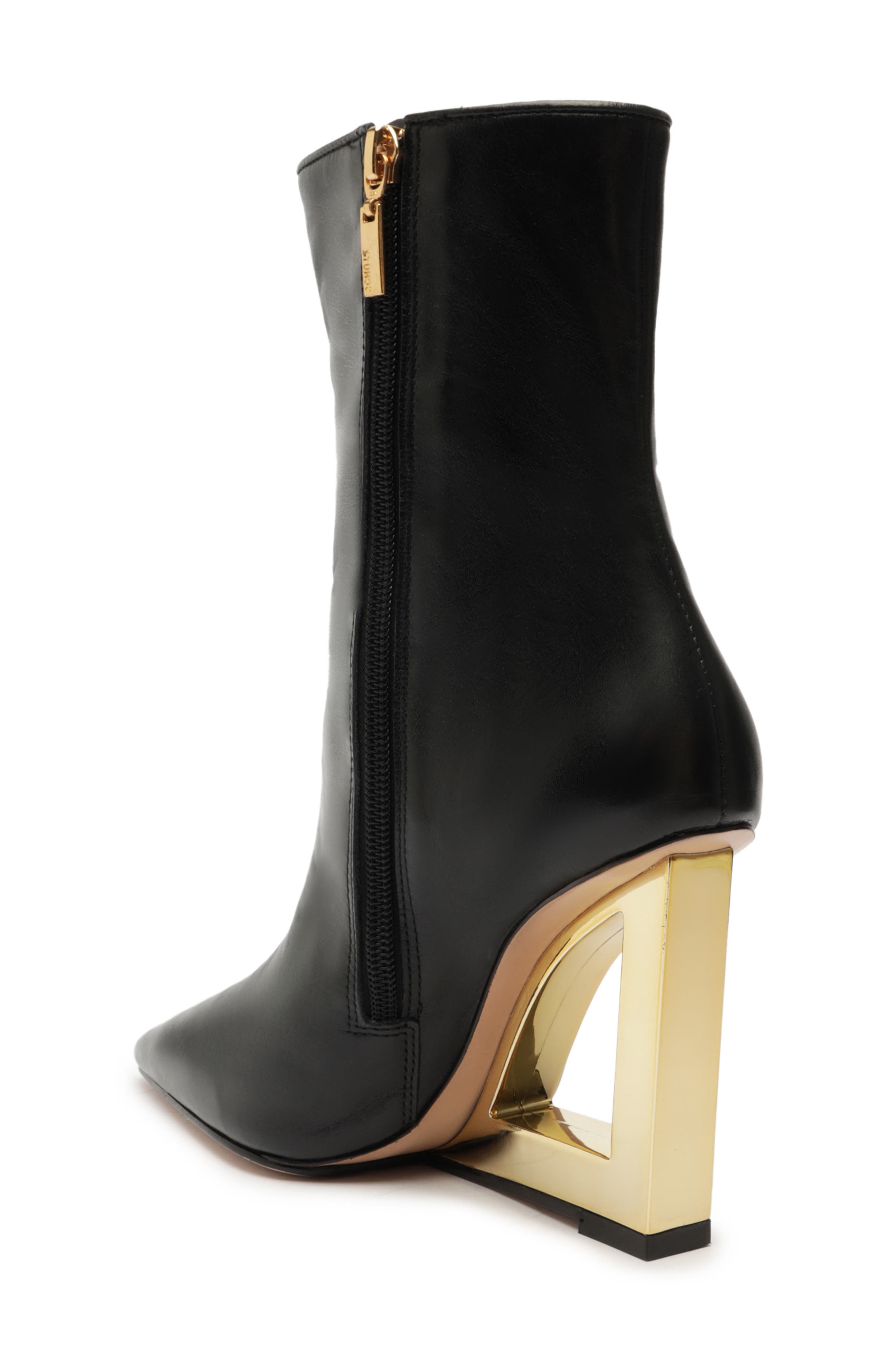 Schutz Filipa Pointed Toe Wedge Bootie, Alternate, color, 