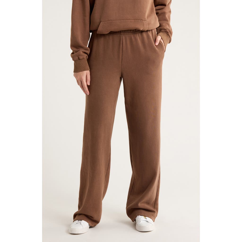 Pacsun Baggy Cotton Blend Fleece Sweatpants In Brown