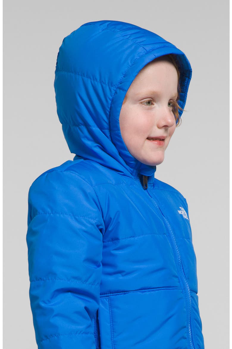 Kids Reversible Water-Repellent Coat, Alternate, color, OPTIC BLUE