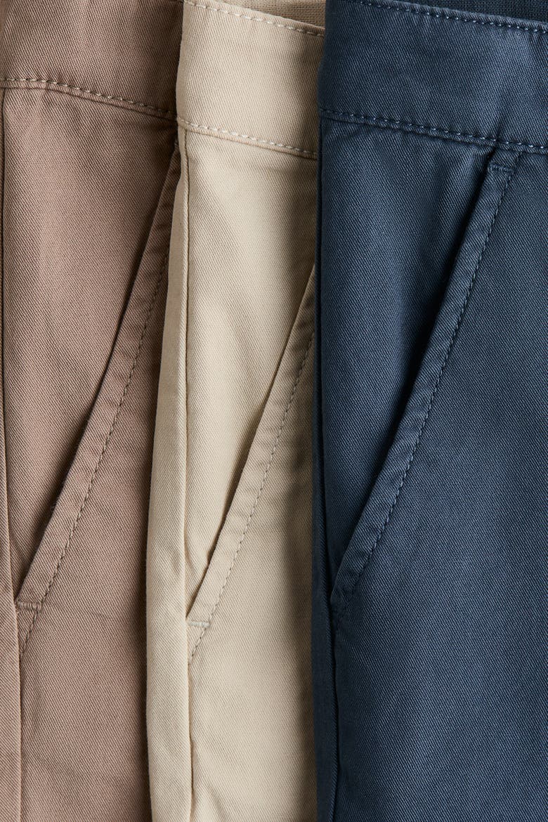 3-pack Cotton Twill Chinos, Alternate, color, Navy blue/beige