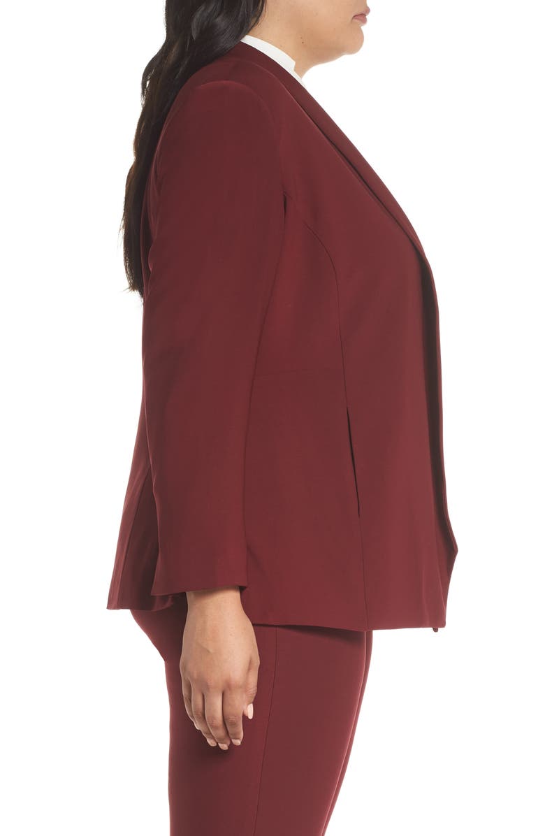 Sejour Open Front Sateen Blazer, Alternate, color, 