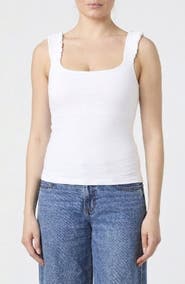 French Connection Rallie Ruched Strap Tank