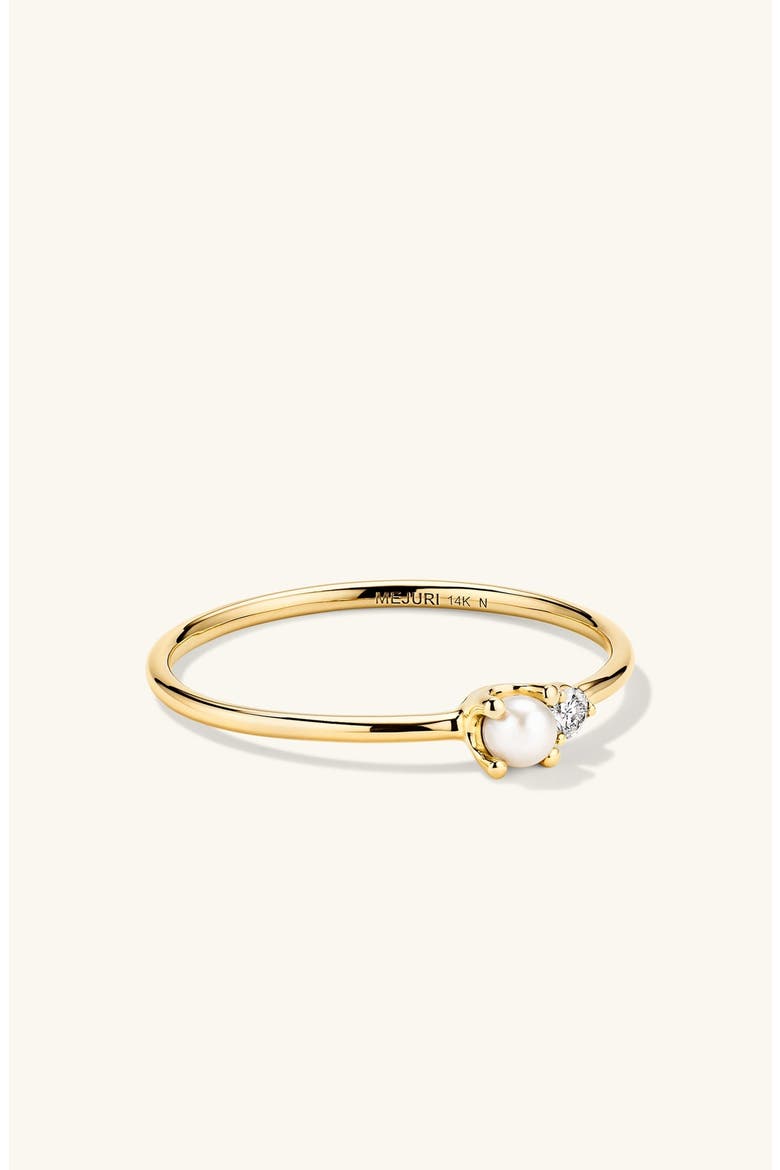 Beverly Ring, Alternate, color, Yellow Gold Pearl