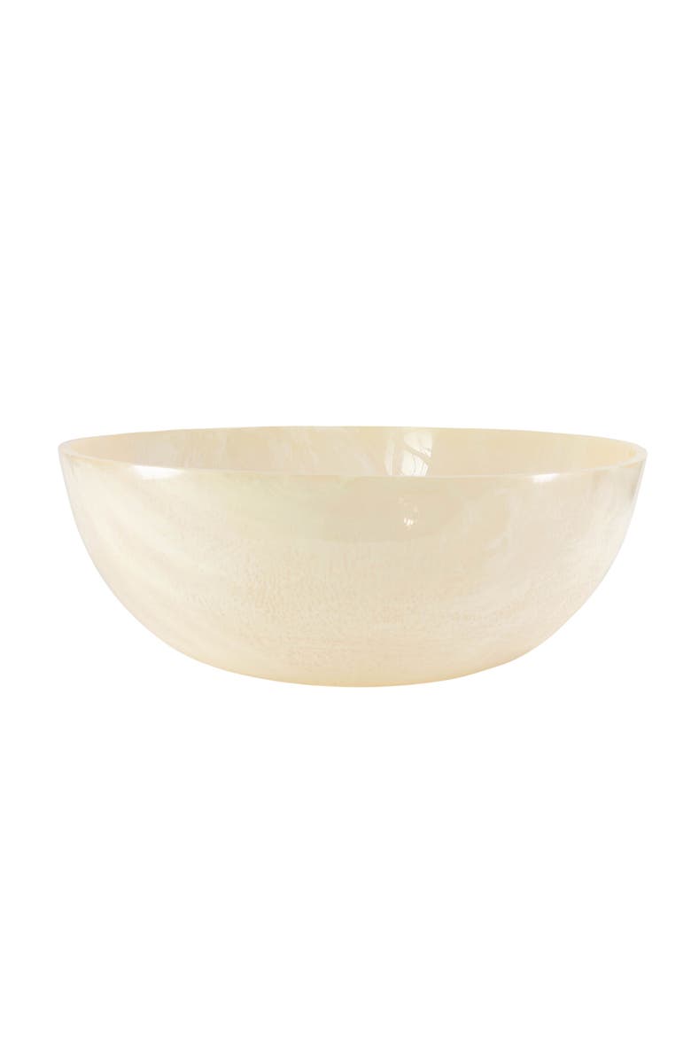 Resin Salad Serving Bowl, Alternate, color, Cream