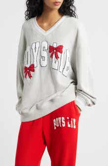 Wrap Me in a Bow Hayley V-Neck Sweatshirt