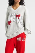 BOYS LIE Wrap Me in a Bow Hayley V-Neck Sweatshirt
