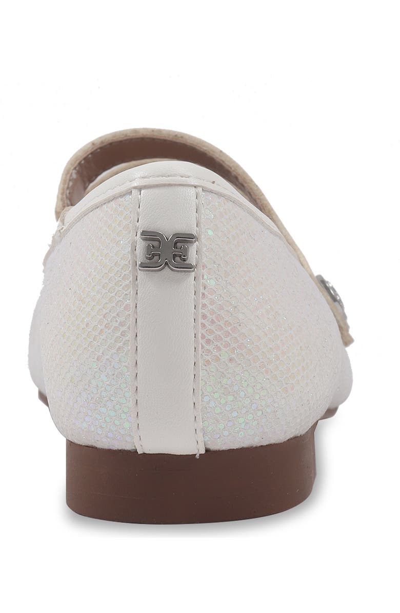Sam Edelman Kids' Michaela Button Mary Jane Flat, Alternate, color, White