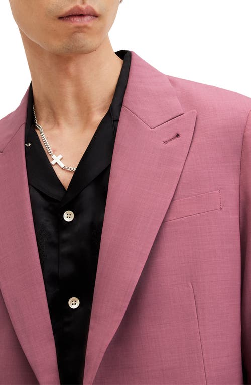Allsaints Aura Skinny Fit Stretch Blazer In Pink