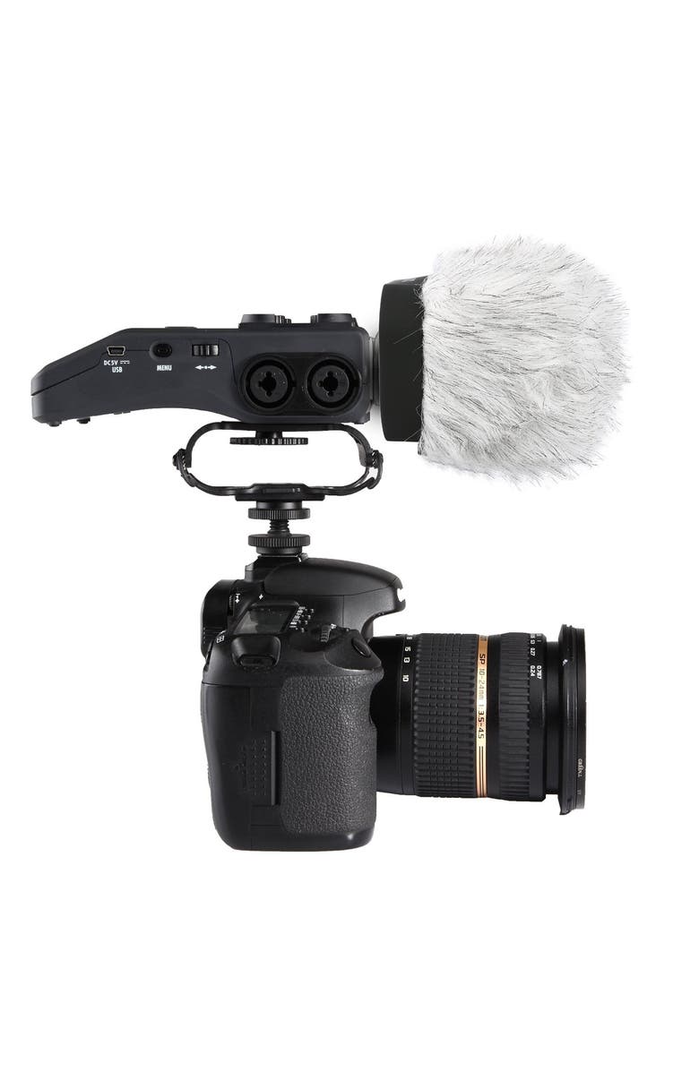 MOVO WS-R30 Professional Furry Windscreen with Acoustic Foam Technology for Portable Digital Recorders, Alternate, color, Black