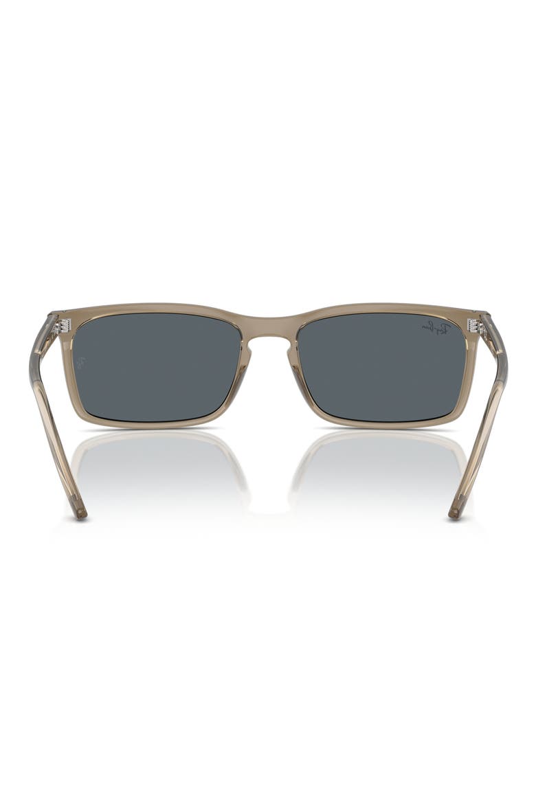 59mm Rectangular Sunglasses, Alternate, color, BLUE/ BROWN