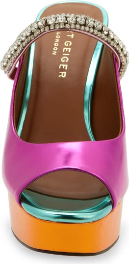 Duke Platform Peep Toe Mule