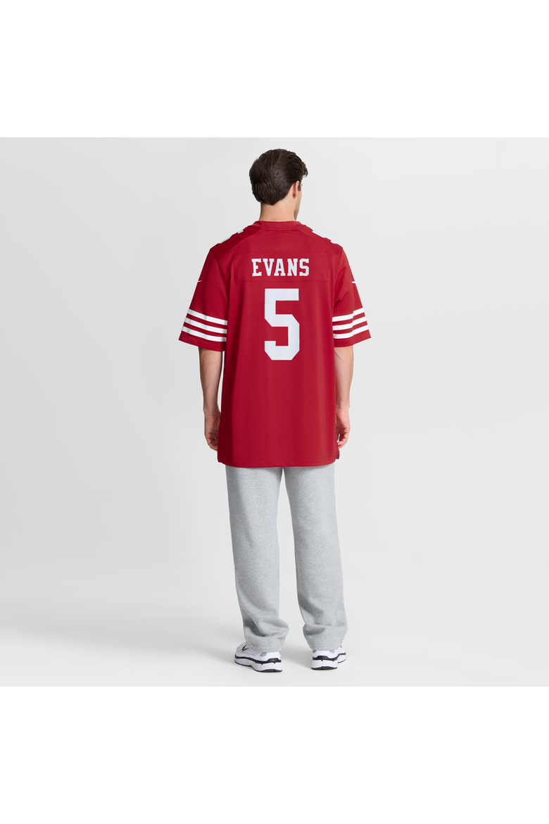 Men's Nike Mike Evans Scarlet San Francisco 49ers 80th Anniversary Game Jersey, Alternate, color, Scarlet