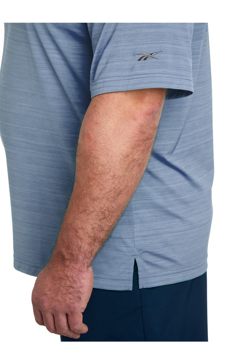 Big & Tall Performance Space-Dyed Polo Shirt, Alternate, color, HAZY BLUE