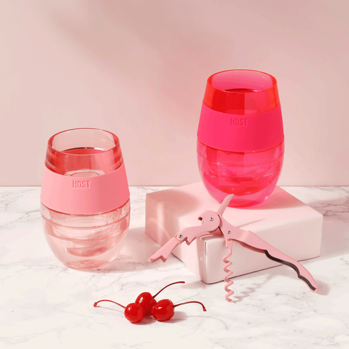 Host Wine Freeze Cooling Cup In Tinted Magenta