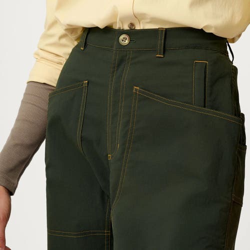 Hikerkind Kick Flare Trousers In Green