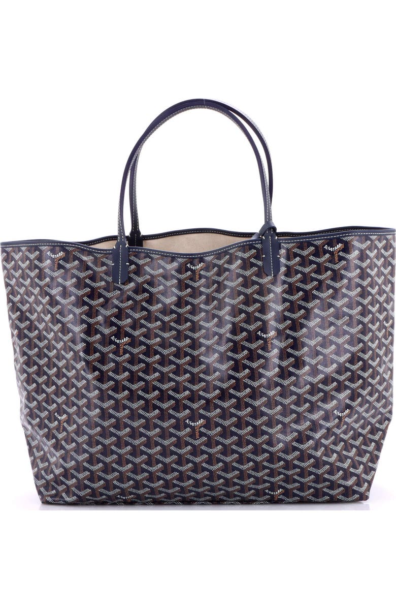 Pre-Owned Goyard Saint Louis Tote Coated Canvas GM, Alternate, color, Blue