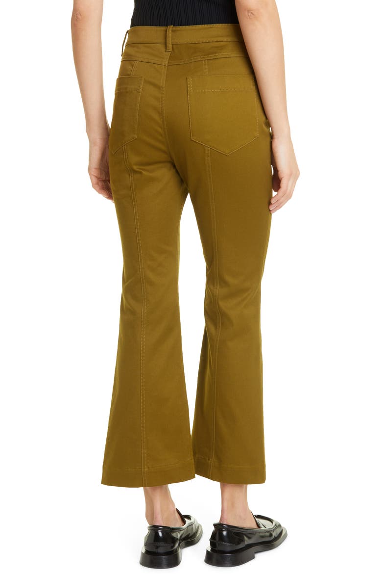 Stretch Twill Crop Pants, Alternate, color, OLIVE