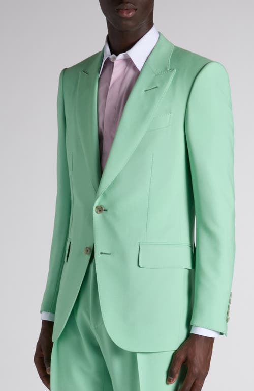 Tom Ford Compact Hopsack Blazer In Green