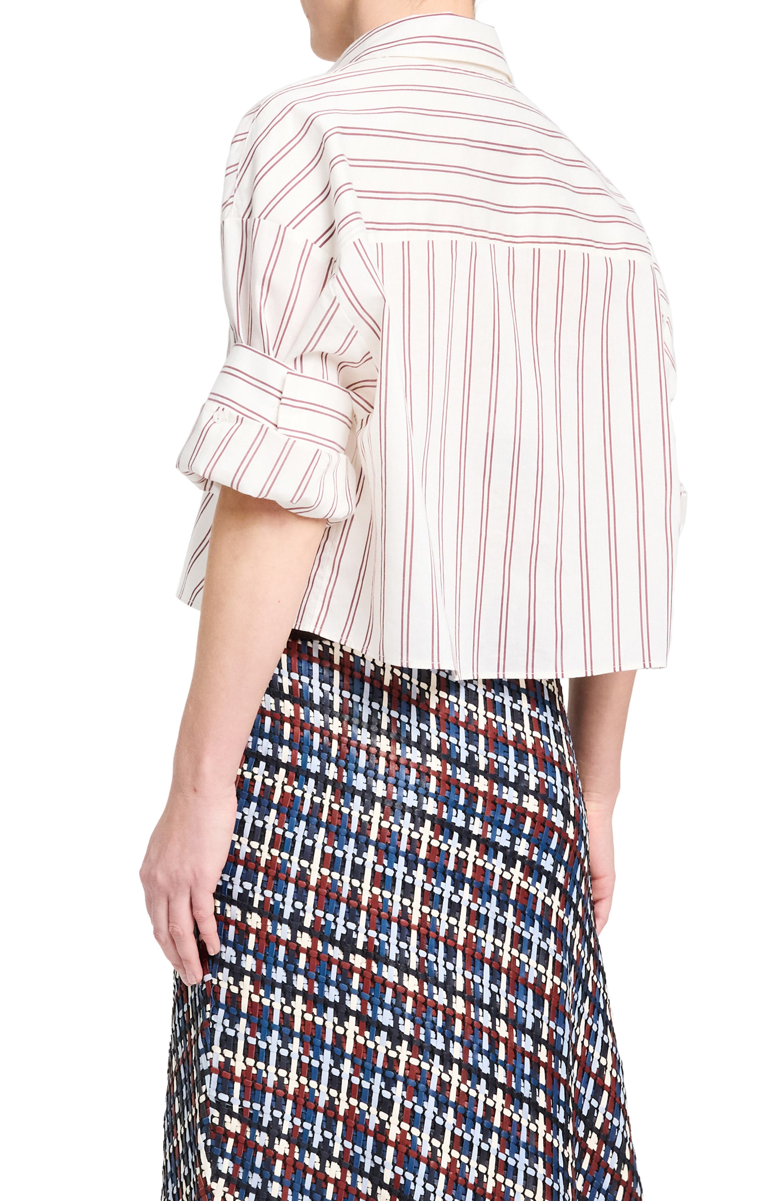 Next Stripe Cotton & Silk Button-Up Shirt - image 2