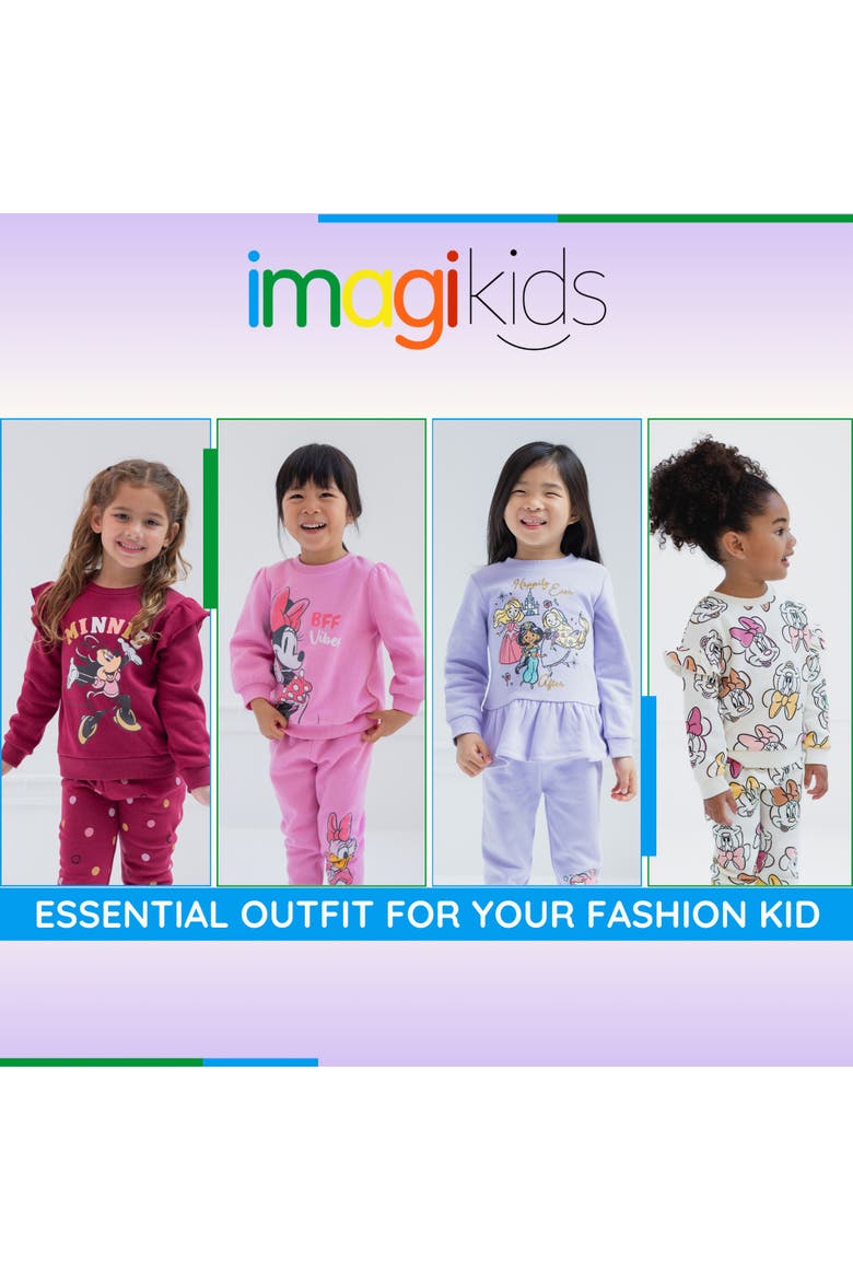 Princess Fleece Sweatshirt and Pants Set, Alternate, color, Tusk Princess