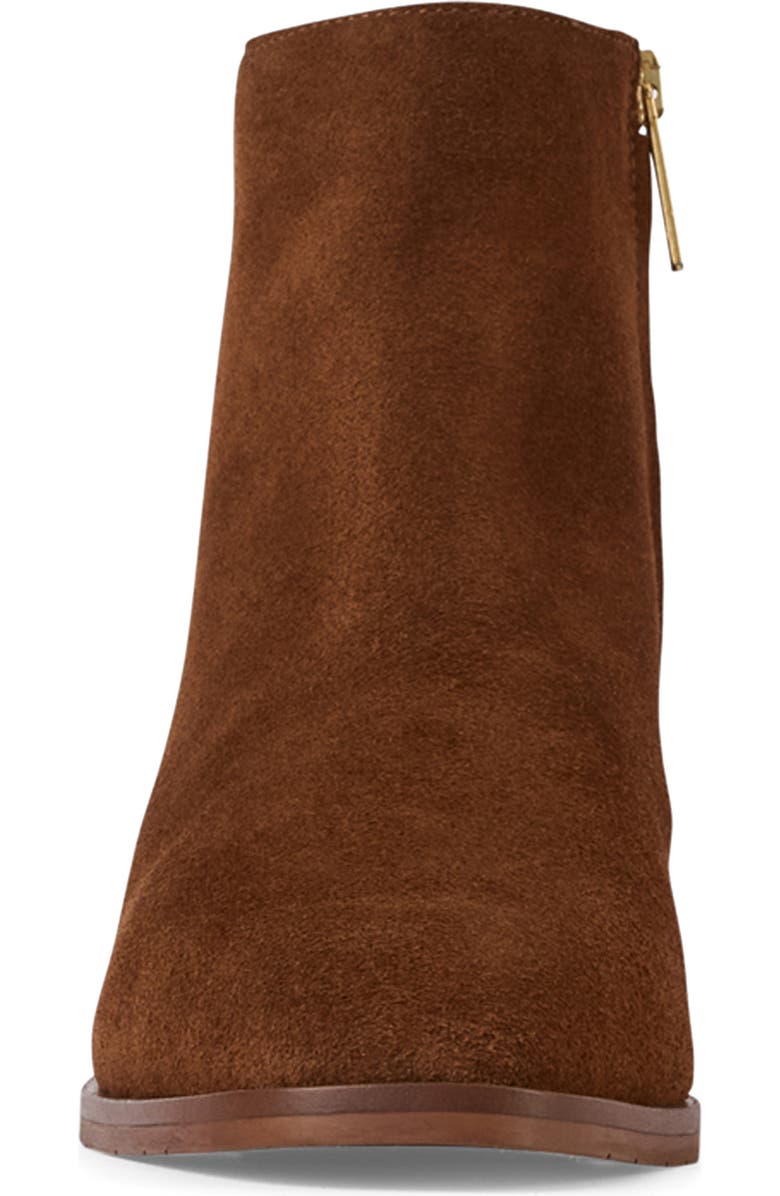 Aquatalia Reeta Luxe Weatherproof Suede Bootie, Alternate, color, Brandy Suede