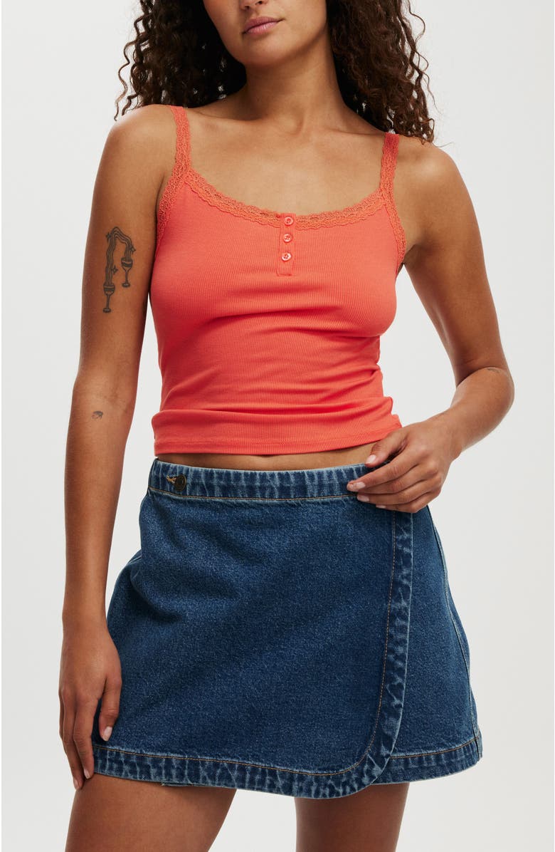 Cotton On Women's Wrapped Denim Mini Skirt, Alternate, color, 