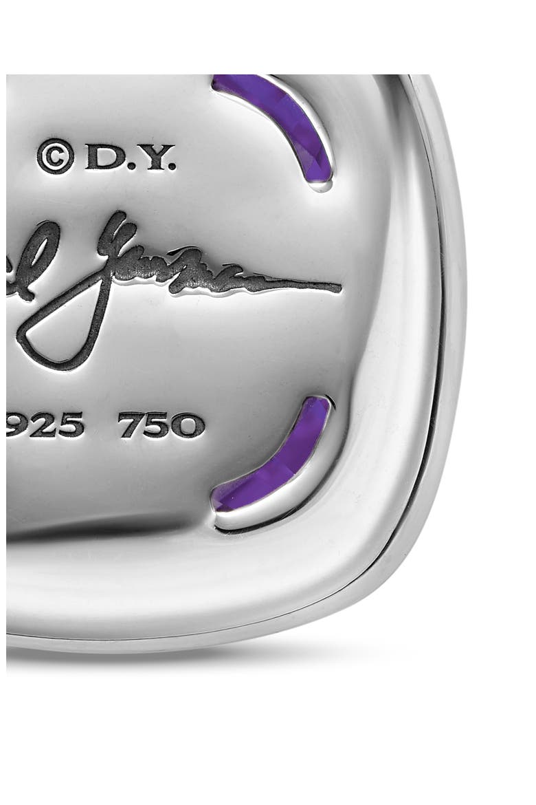Albion® Pendant in Sterling Silver with 18K Yellow Gold & Amethyst, 15mm, Alternate, color, AMETHYST