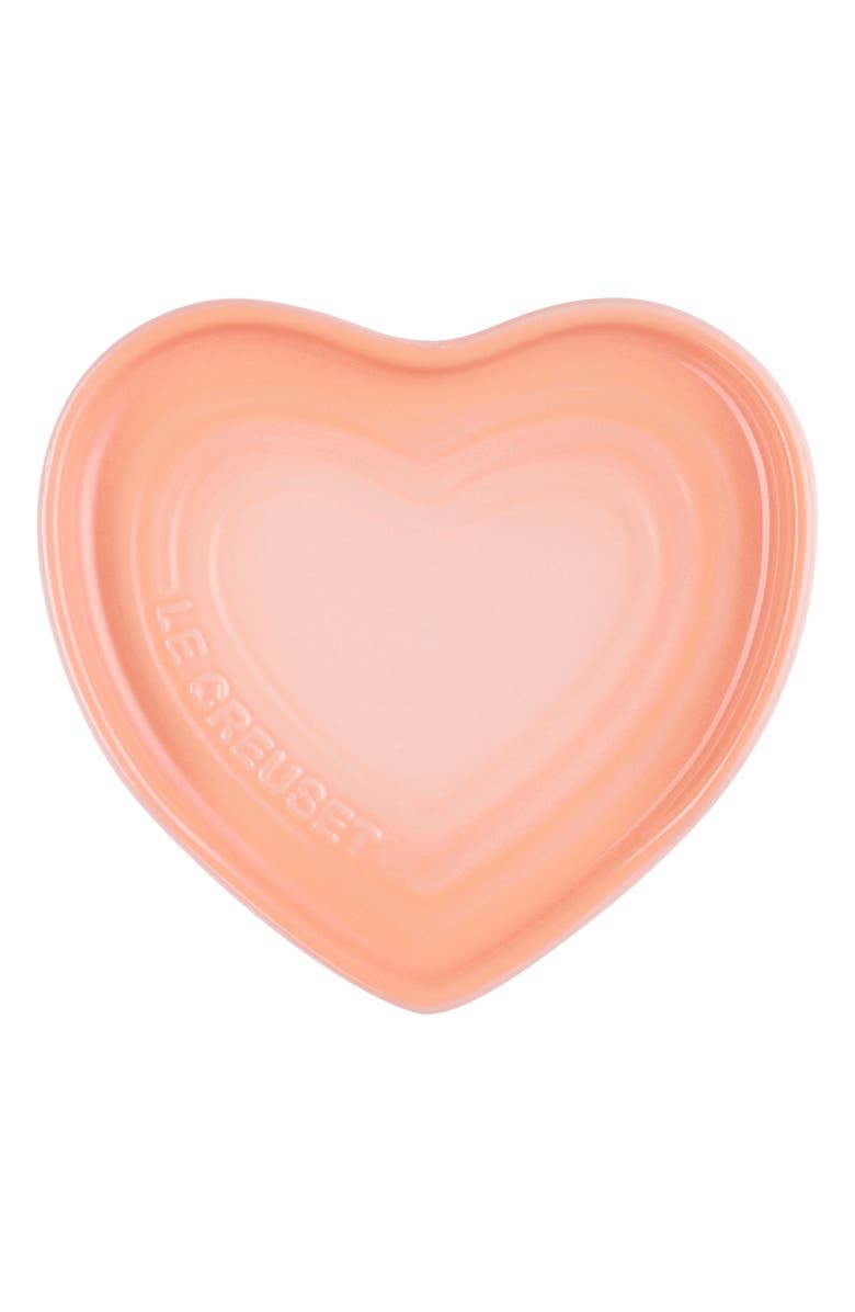 Le Creuset Stoneware Heart Spoon Rest, Alternate, color, Peche